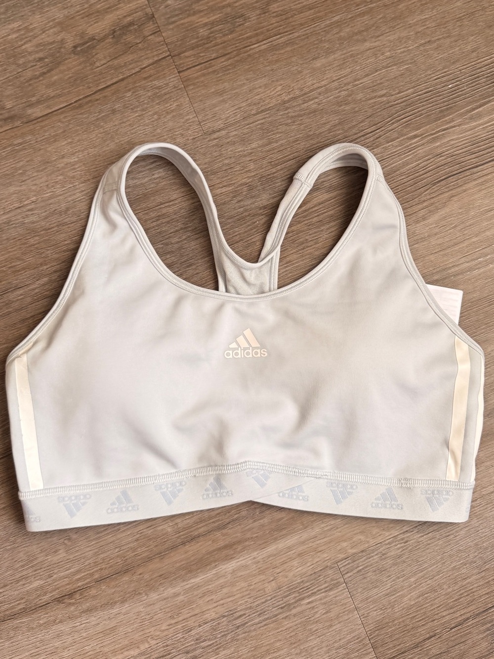 adidas Women's Light Blue Racerback Sports Bra